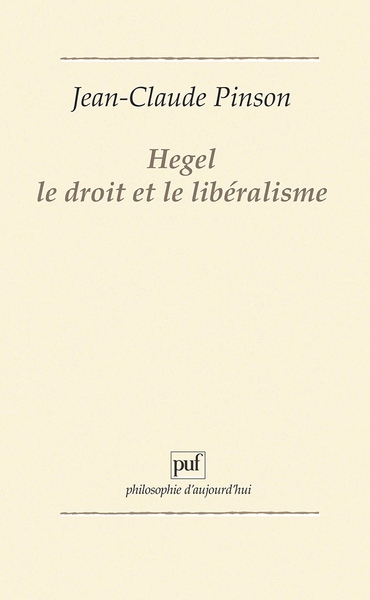 Hegel, le droit et le libéralisme - Image principale