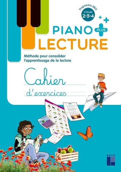 Piano plus - lecture cahier d'exercices cycles 2, 3, 4 - Image principale