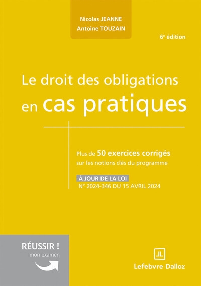Le droit des obligations en cas pratiques. 6e éd. - Image principale