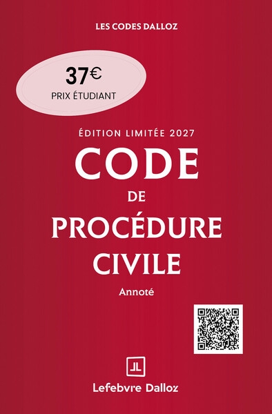 Code de procédure civile 2027 annoté. édition limitée. 118e éd. - Image principale