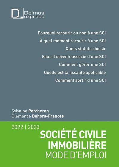 Société civile immobilière - mode d'emploi 2022/2023 3ed - Image principale