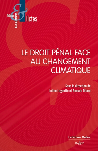 Le droit pénal face au changement climatique - Image principale