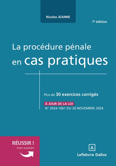 La procédure pénale en cas pratiques. 7e éd. - Image principale