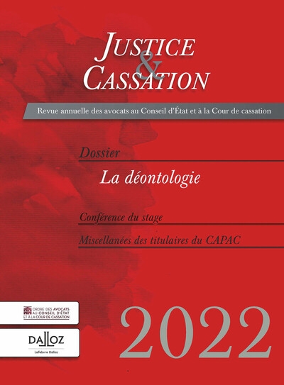 Justice et cassation 2022 - la déontologie - Image principale