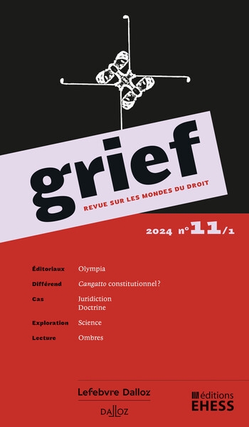Grief, revue sur les mondes du droit, n° 11/1 - Image principale