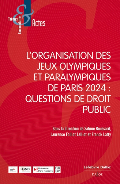 L'organisation des jeux. questions de droit public - Image principale