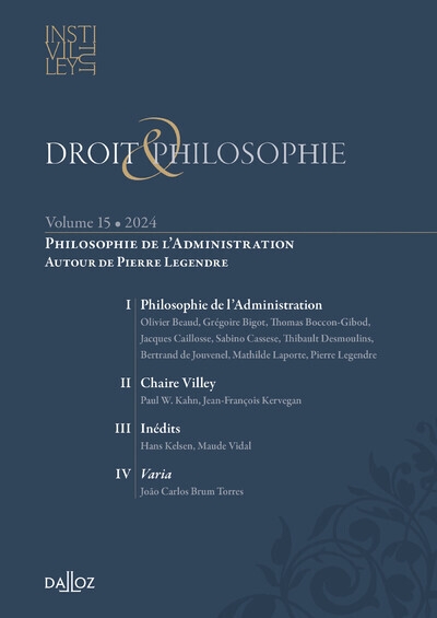 Droit & philosophie. volume 15 - Image principale