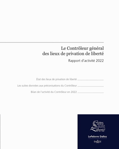 Le contrôleur général des lieux de privation de liberté - rapport d'activité 2022 - Image principale