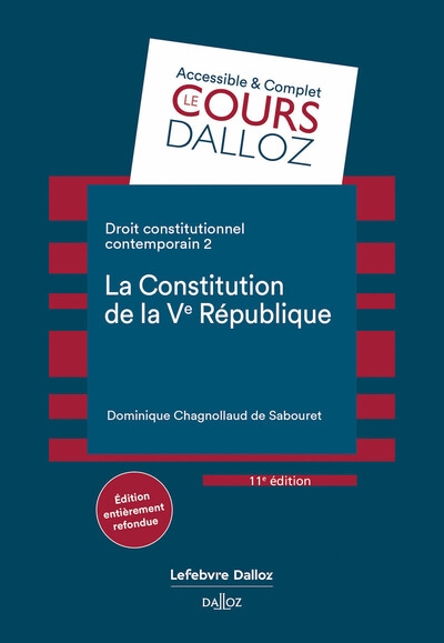 Droit constitutionnel contemporain 2. la constitution de la ve république. 11e éd. - 2. la constitution de la ve république - tome 2 - Image principale