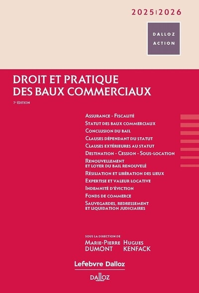 Droit et pratique des baux commerciaux 2025/2026. 7e éd. - Image principale