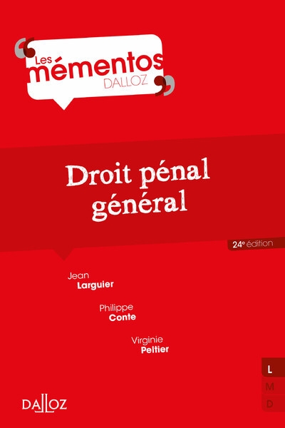 Droit pénal général. 24e éd. - Image principale