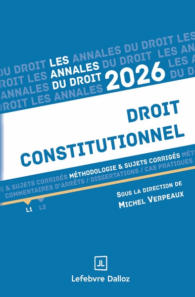 Annales droit constitutionnel 2026 - Image principale