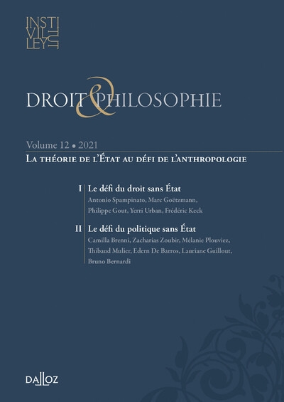 La théorie de l'etat au défi de l'anthropologie - droit & philosophie - volume xii - Image principale