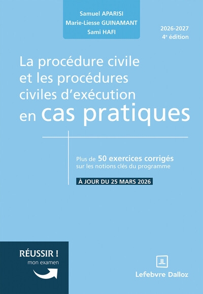 La procédure civile et les procédures civiles d'exécution en cas pratiques. 4e éd. - Image principale