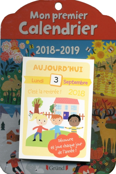 Mon premier calendrier - année scolaire 2018-2019 - Image principale