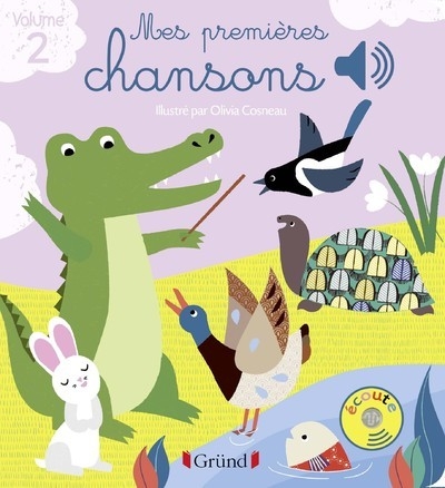 Mes premières chansons volume 2 - livre sonore avec 6 puces - dès 1 an - Image principale