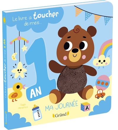Le livre à toucher de mes 1 an - livre d'éveil avec 6 matières - à partir de 1 an - Image principale
