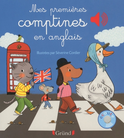 Mes premières comptines en anglais - livre sonore avec 6 puces - dès 1 an - Image principale