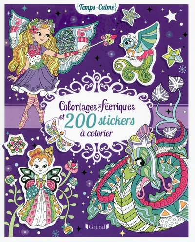 Coloriages féeriques et 200 stickers à colorier - Image principale