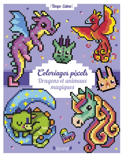 Coloriages pixels - dragons et animaux magiques - Image principale