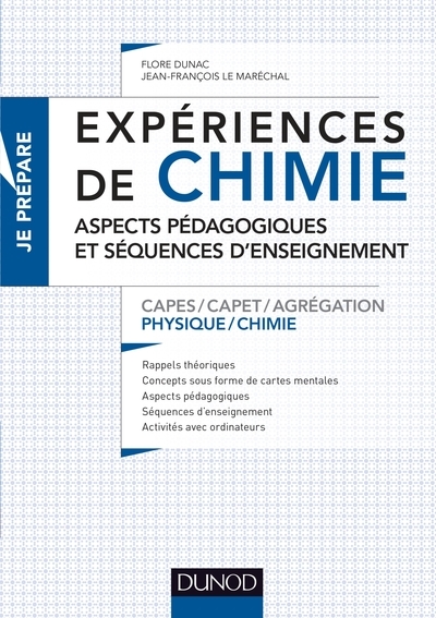 Expériences de chimie - aspects pédagogiques et séquences d'enseignement - capes/agrégation - Image principale