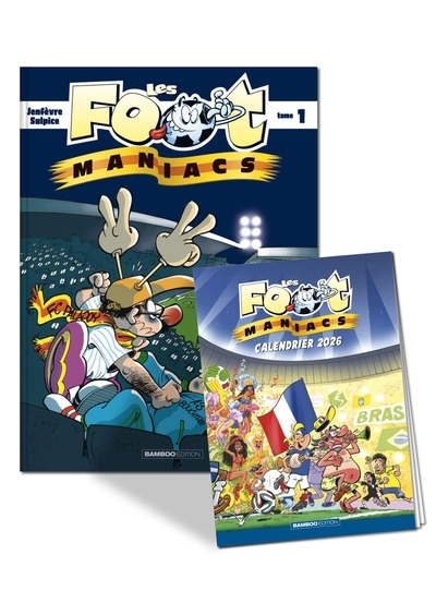Les footmaniacs - tome 01 + calendrier 2026 offert_lds - Image principale