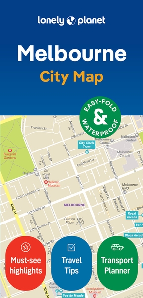 Melbourne city map 2ed -anglais- - Image principale