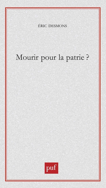 Mourir pour la patrie ? - Image principale