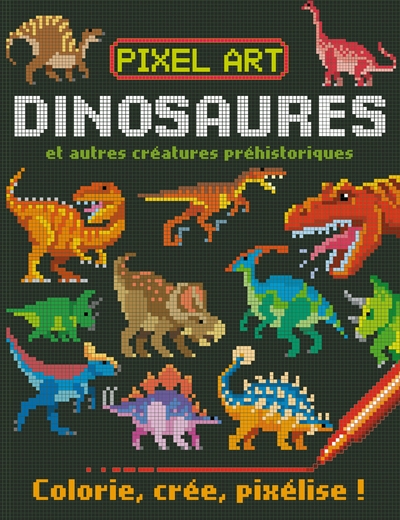 Pixel art - dinosaures - Image principale