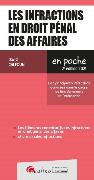 Les infractions en droit pénal des affaires - Image principale