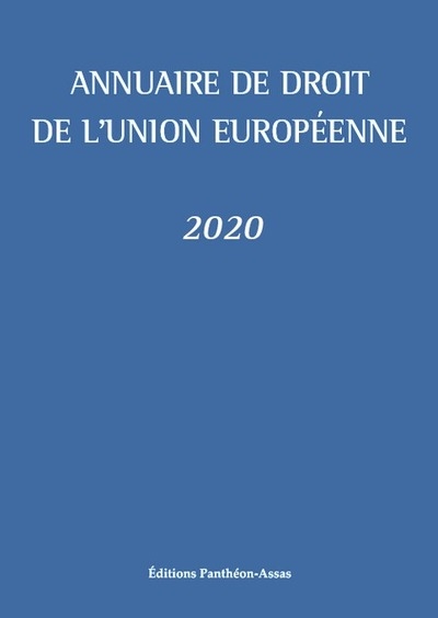 Annuaire de droit de l'union européenne 2020 - Image principale