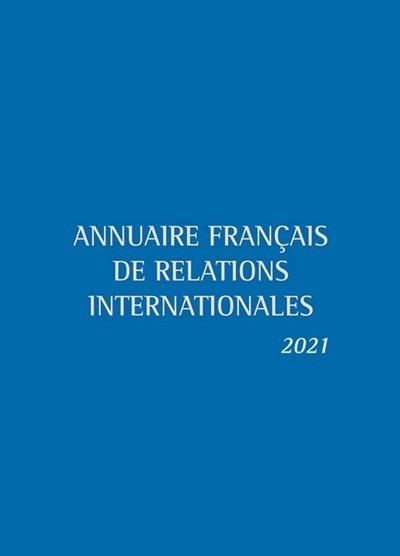 Annuaire français de relations internationales 2021 - Image principale