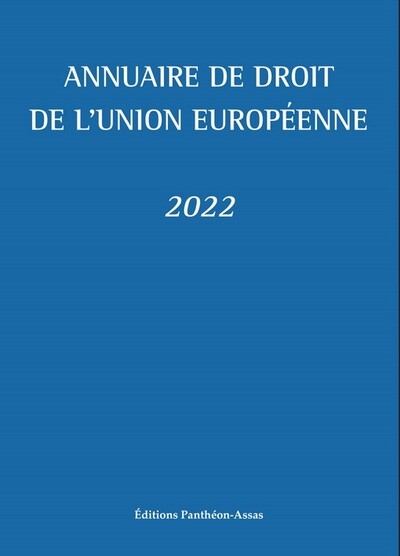 Annuaire de droit de l'union européenne 2022 - Image principale