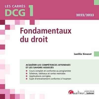 Dcg 1 - fondamentaux du droit - Image principale