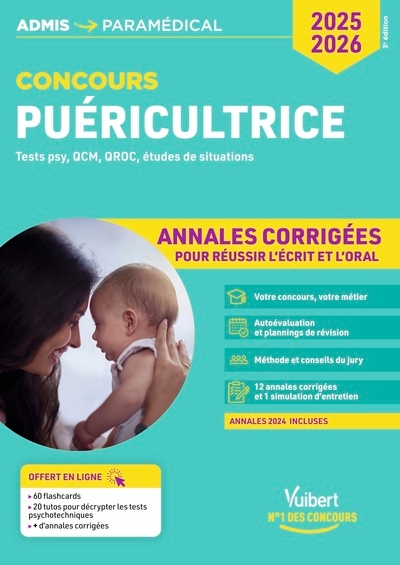 Concours puéricultrice - annales corrigées - sujets 2024 - Image principale