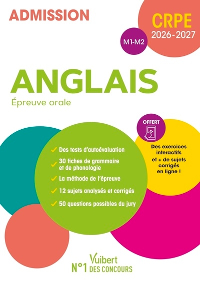 Crpe 2026-2027 - anglais - epreuve orale (m1 et m2) - Image principale