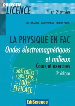 Ondes électromagnétiques et milieux - 2ème édition - cours et exercices corrigés - Image principale
