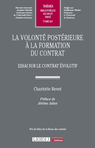 La volonté postérieure à la formation du contrat - Image principale