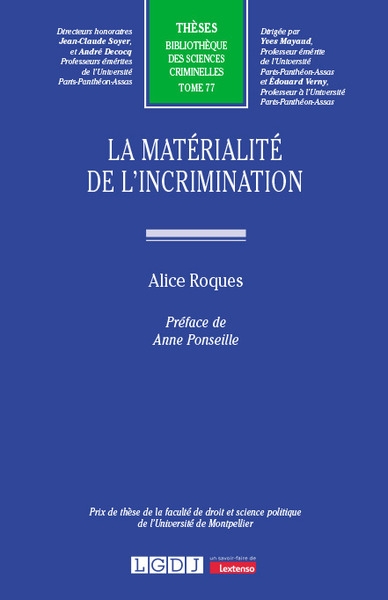 La matérialité de l'incrimination - Image principale