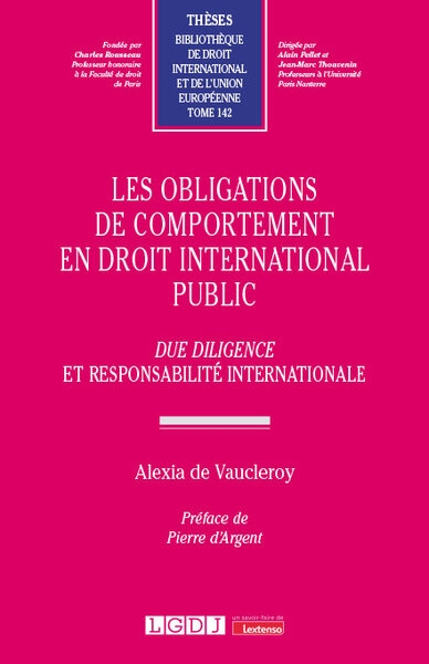 Les obligations de comportement en droit international public - Image principale