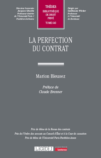 La perfection du contrat - Image principale
