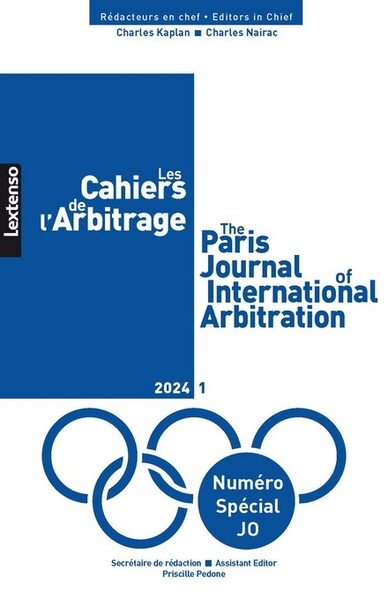 Les cahiers de l'arbitrage n°1-2024 - Image principale