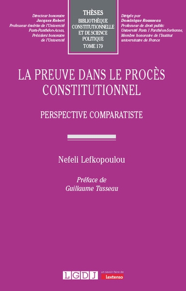 La preuve dans le procès constitutionnel - Image principale