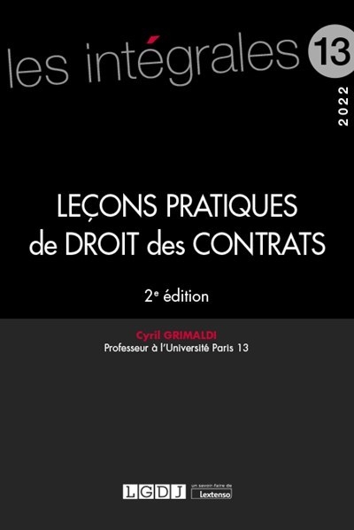 Leçons pratiques de droit des contrats - Image principale