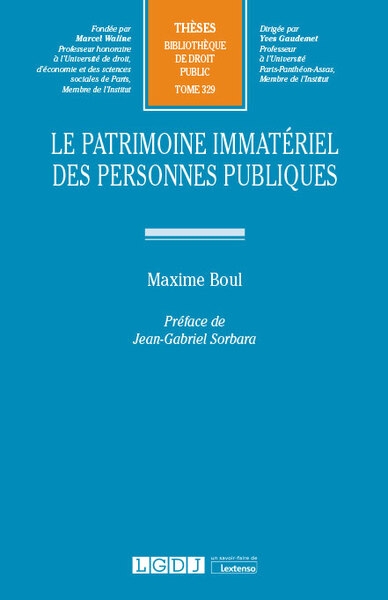 Le patrimoine immatériel des personnes publiques - Image principale