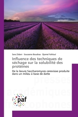 Influence des techniques de sechage sur la solubilite des proteines - Image principale