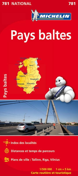 Carte nationale pays baltes / baltische landen - Image principale