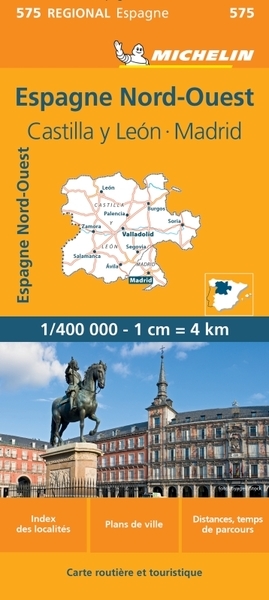 Carte régionale espagne nord-ouest : castilla y leon, madrid - Image principale