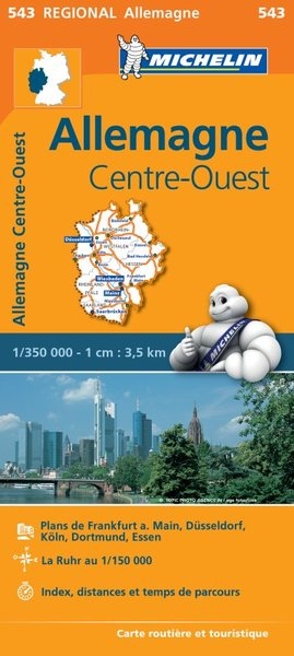 Carte régionale allemagne centre-ouest - Image principale