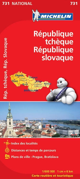 Carte nationale tchéquie, slovaquie / czechia, slovakia - Image principale